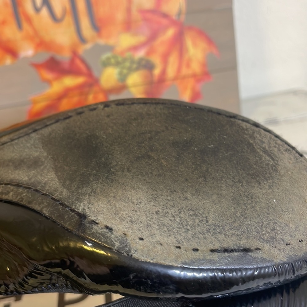 Tory Burch Black Caroline Leather Elastic Flats - image 7